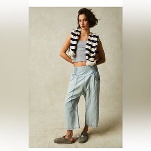 We The Free Lunan Crop Harem Jeans